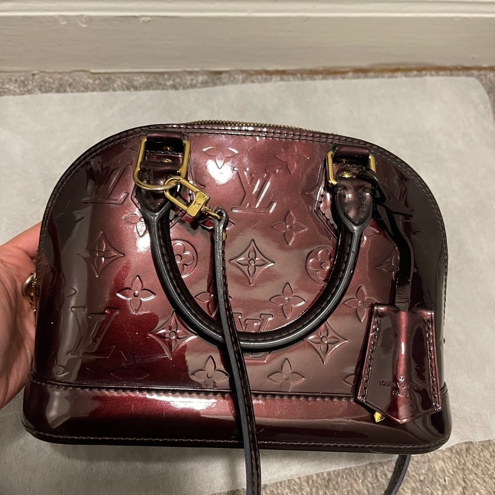 Louis Vuitton Hand Bag Alma BB Bordeaux Vernis - Picture 2 of 16